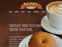 Tablet Screenshot of honeydoughnuts.com